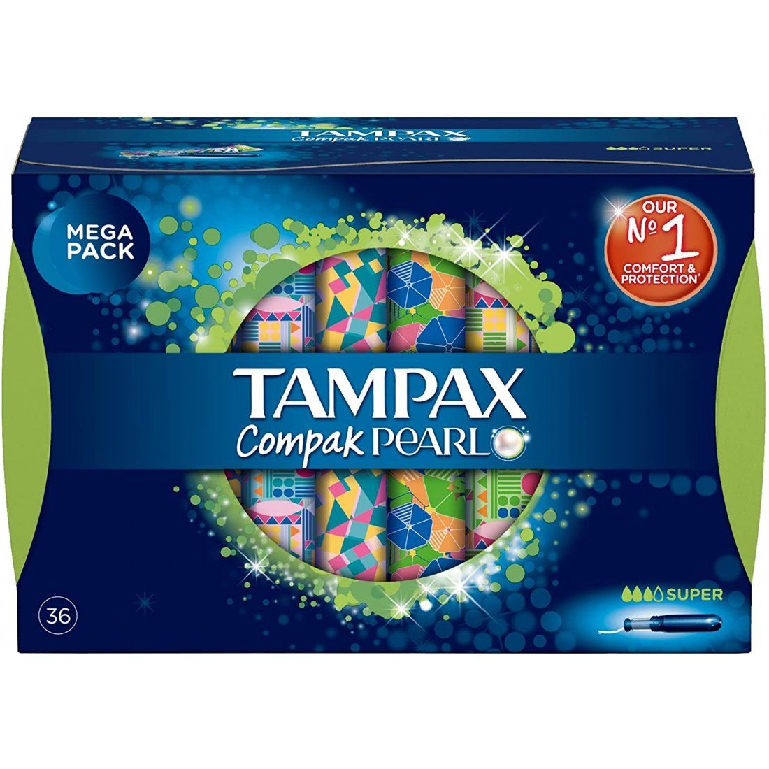 Tampax - Tampon 'Pearl Compak' - Super 36 Pièces