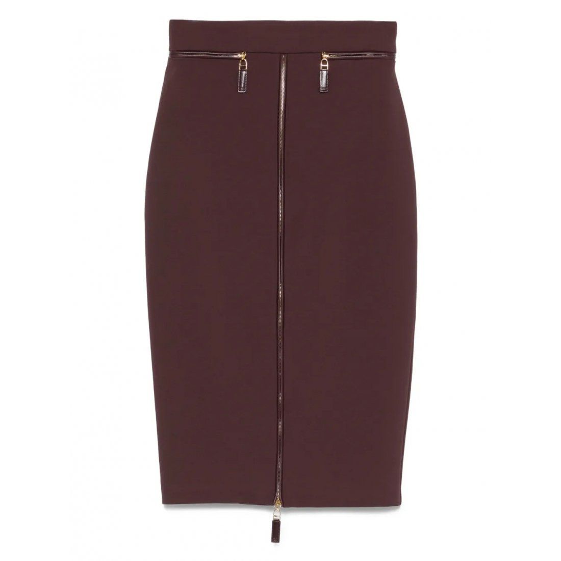 Elisabetta franchi - Jupe Midi 'Zip-Detail Pencil' pour Femmes