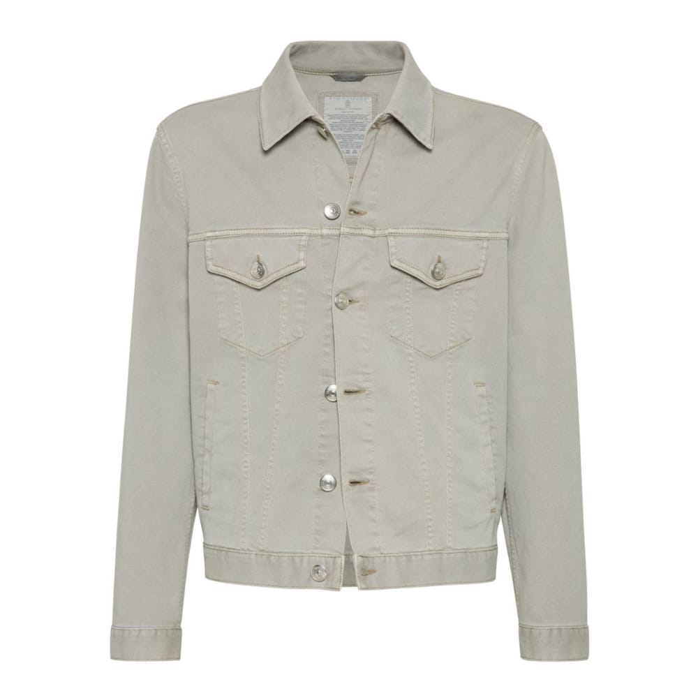 Brunello cucinelli - Veste en jeans 'Shirt' pour Hommes
