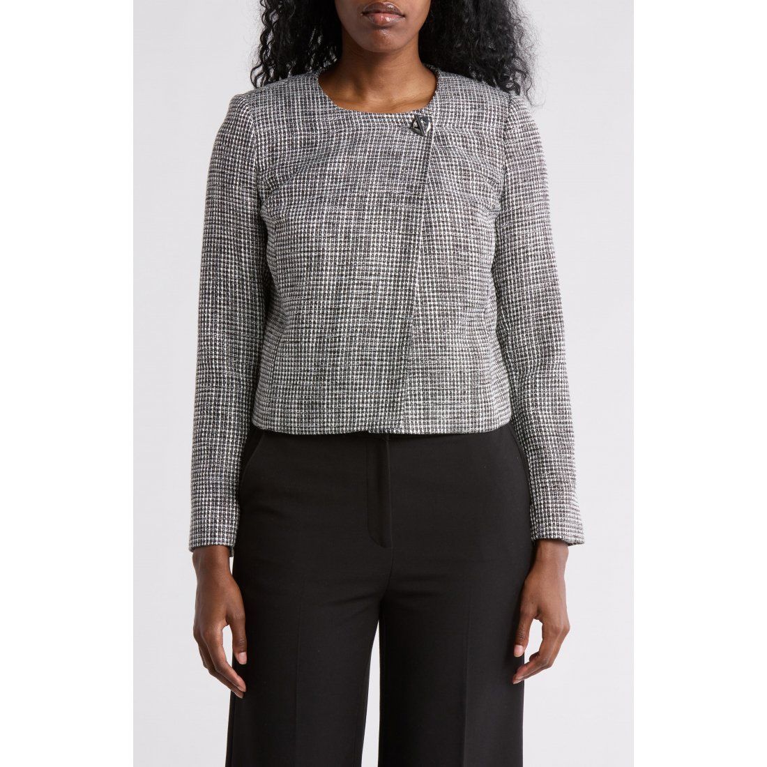 Calvin klein - 'Crop Tweed Jacket' pour Femmes