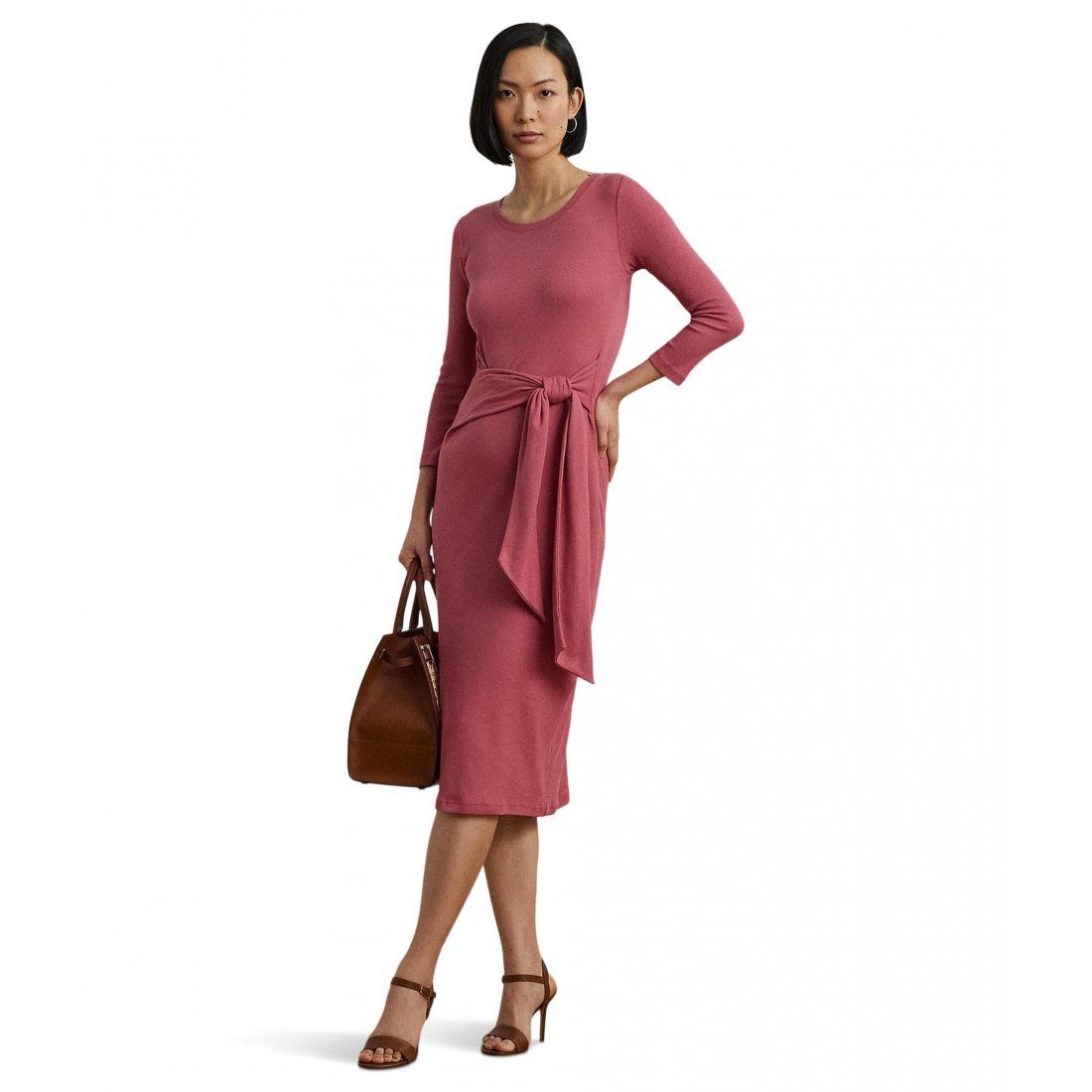 Lauren ralph lauren - 'Imalah-Long Sleeve-Day Dress' pour Femmes