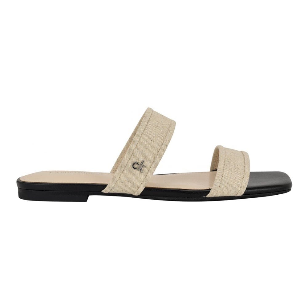Calvin klein - Sandales plates 'Felisa Double Band Slip-On' pour Femmes