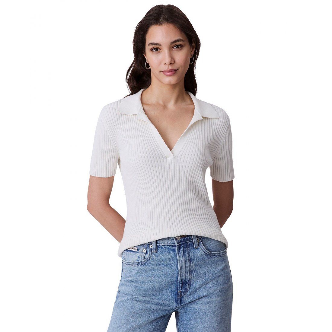 Calvin klein jeans - Femmes's 'Monogram-Logo' Polo