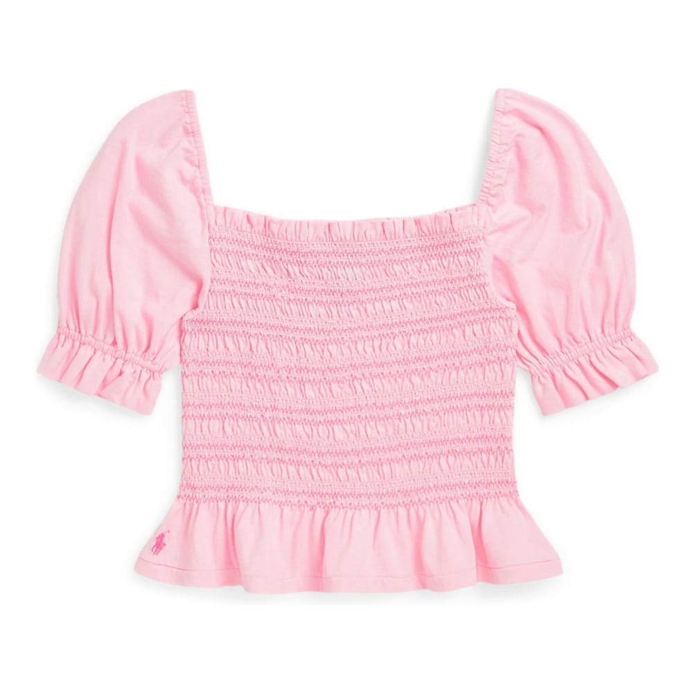 Lauren ralph lauren kids - Top 'Smocked Jersey Peplum' pour Grandes filles