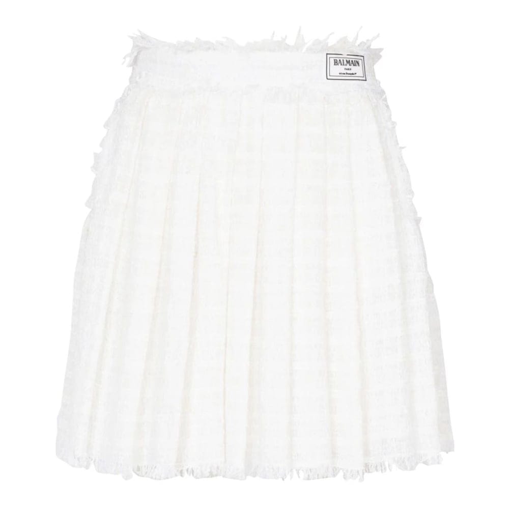 Balmain - Mini Jupe 'Pleated' pour Femmes