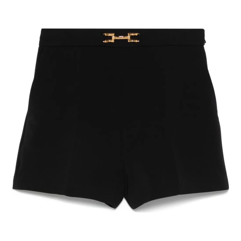 Elisabetta franchi - Short 'Logo-Plaque' pour Femmes