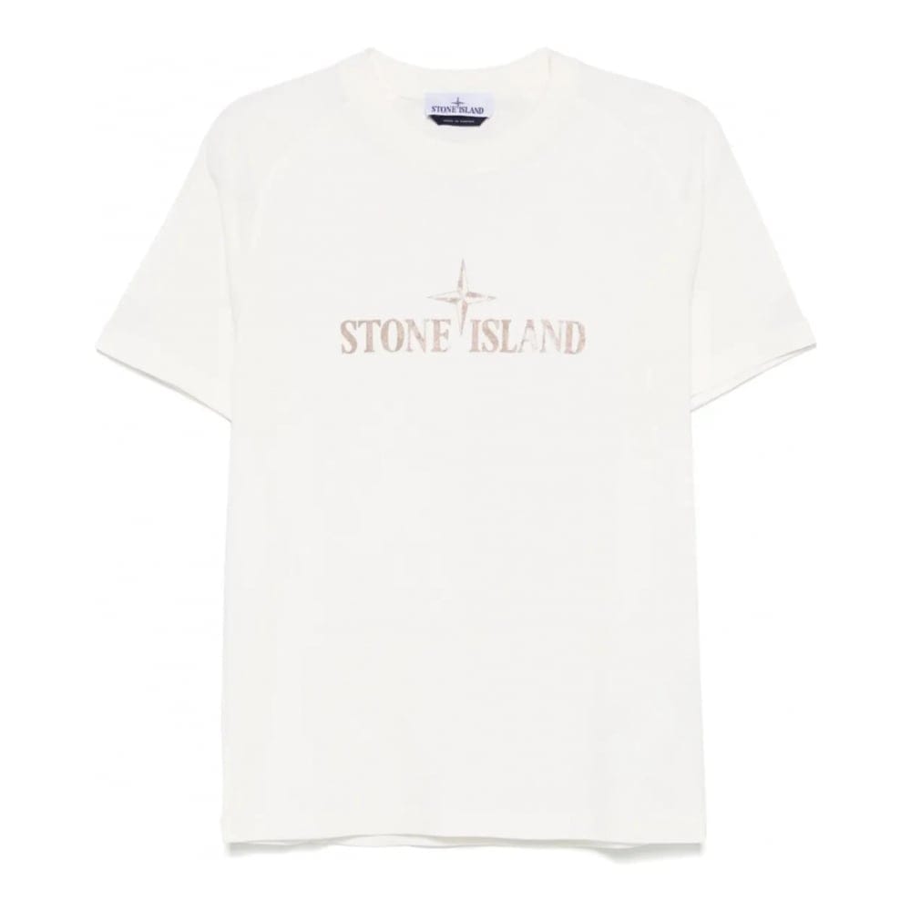 Stone island - T-shirt 'Logo-Print' pour Hommes