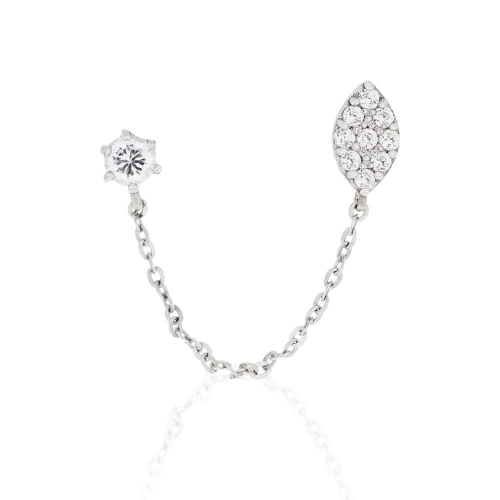 Or éclat - Boucle d'oreille simple 'Princière' pour Femmes
