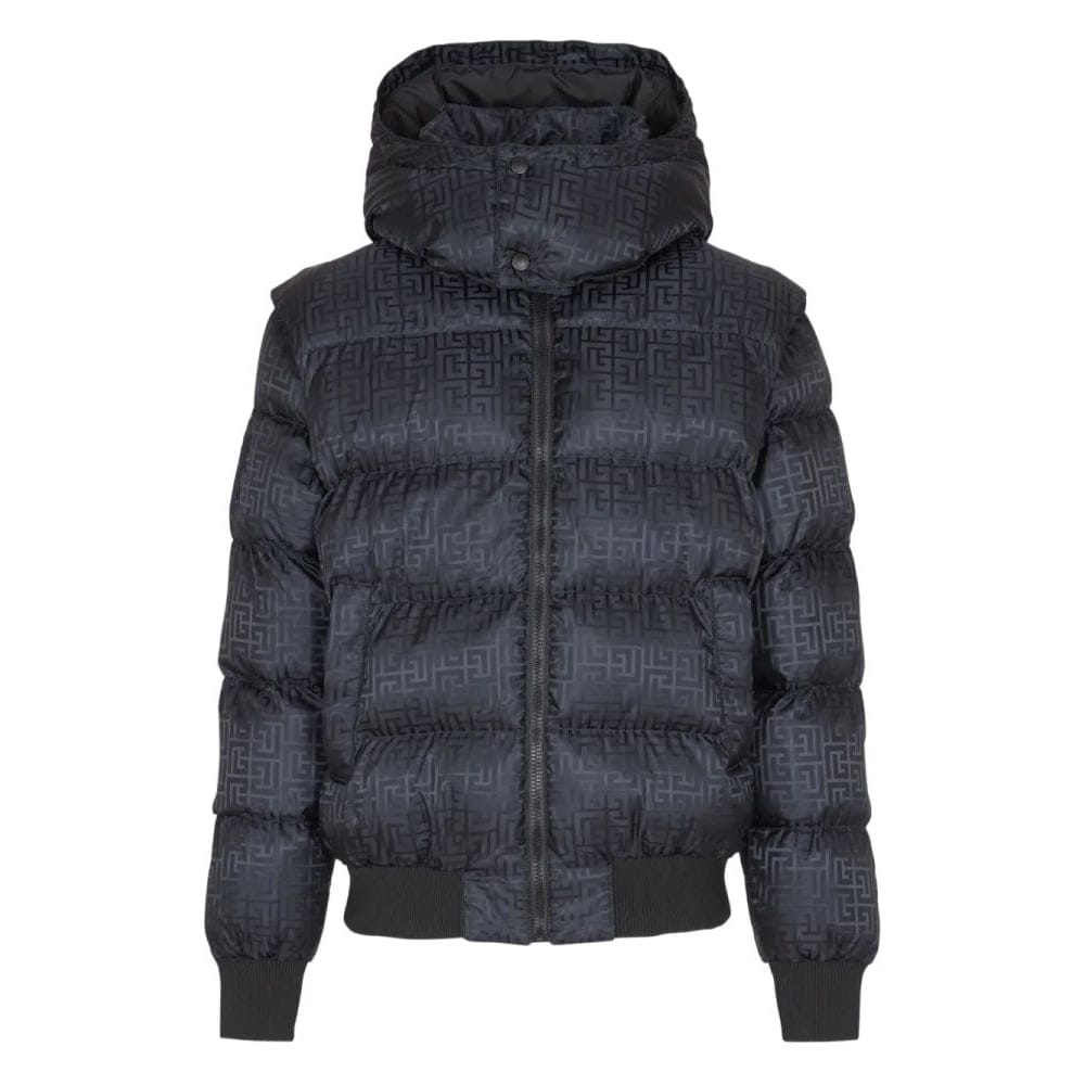 Balmain - Doudoune 'Monogram-Jacquard' pour Hommes