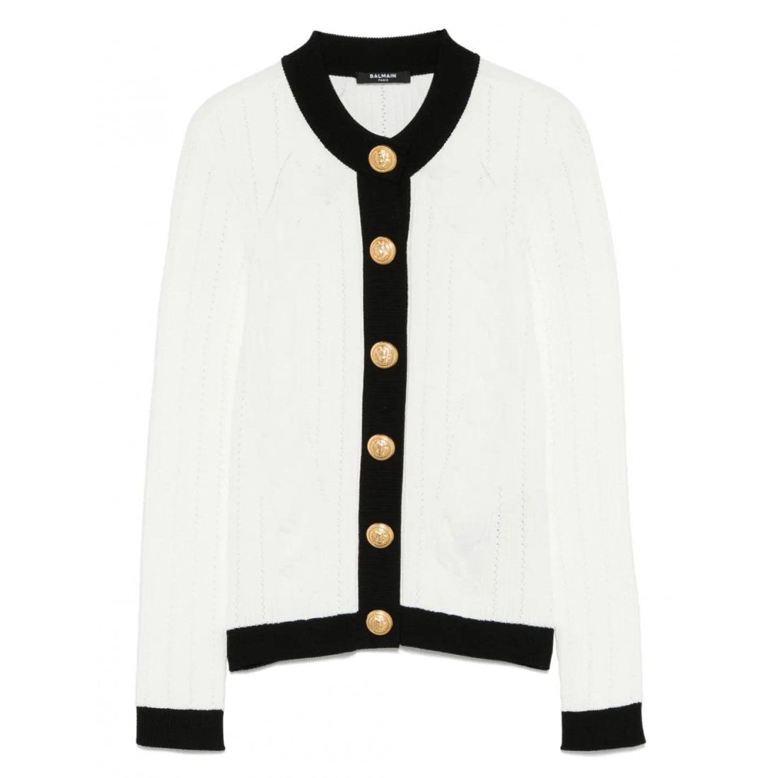 Balmain - Cardigan 'Two-Tone' pour Femmes