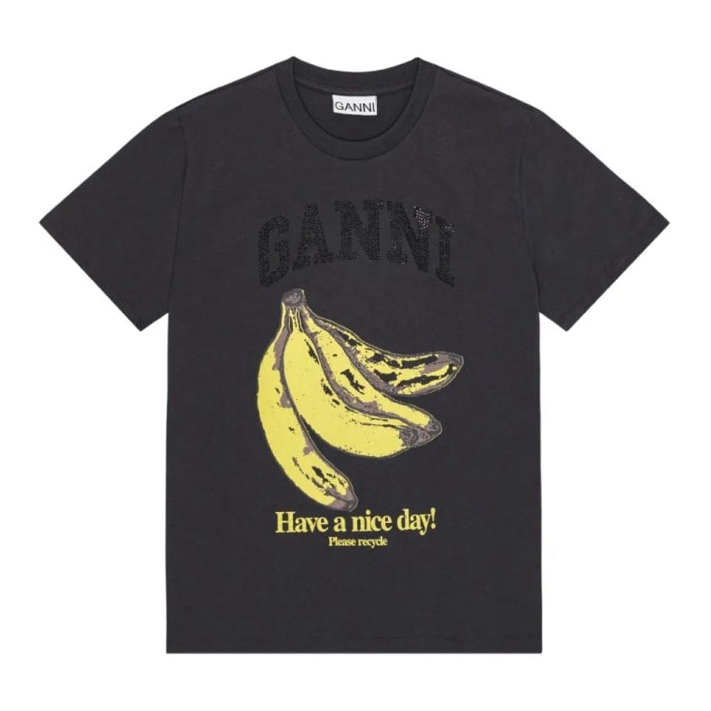 Ganni - "T-shirt 'Banana-Print' pour Femmes"