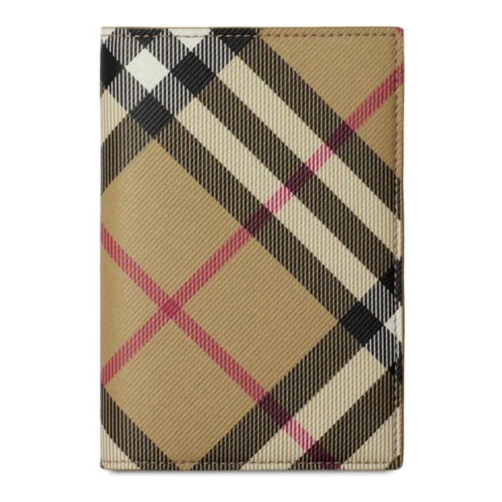 Burberry - Porte-passeport 'Check' pour Hommes