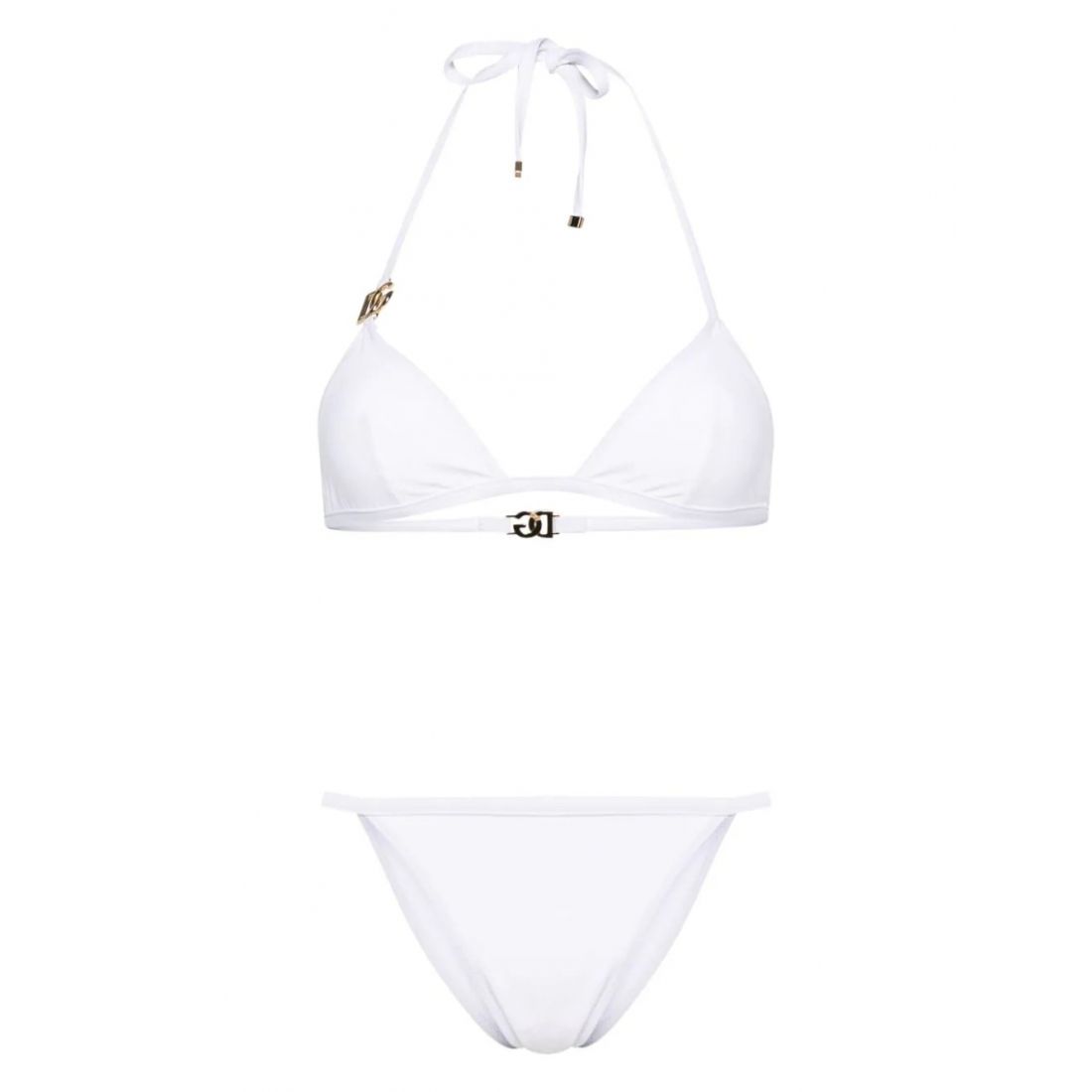 Dolce&gabbana - Ensemble bikini 'Logo-Plaque Triangle' pour Femmes