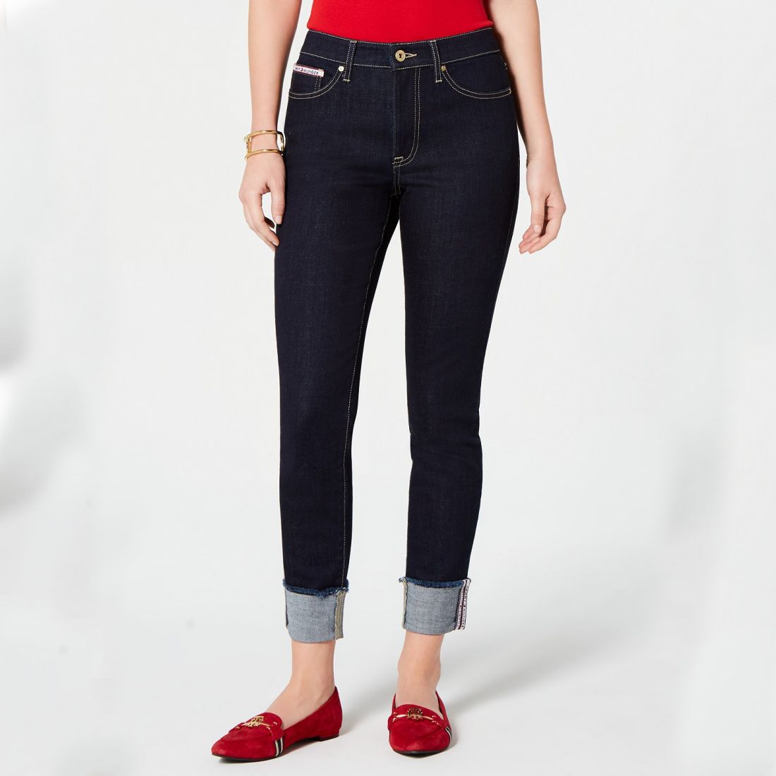 Tommy Hilfiger - Jeans 'Tribeca TH Flex Raw-Cuff' pour Femmes