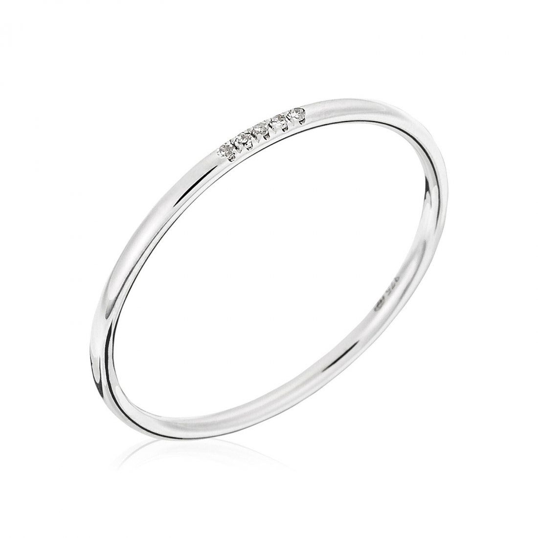 Atelier du diamant - Bague 'Alliance Humilité' pour Femmes