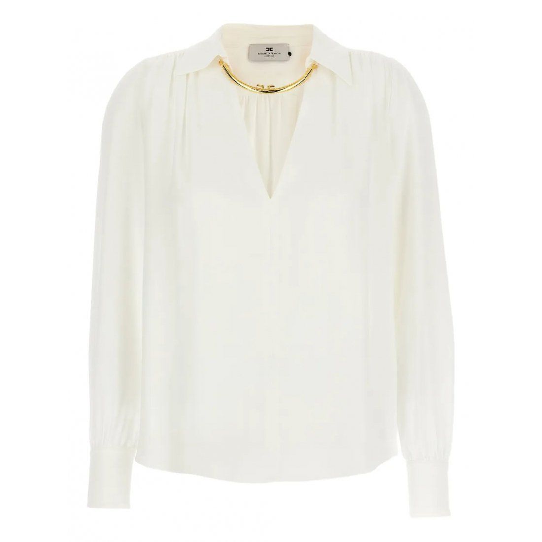 Elisabetta franchi - Blouse à manches longues 'Removable-Necklace' pour Femmes