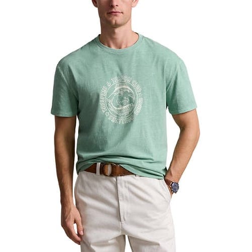 Polo ralph lauren - 'Classic Fit Slub Jersey Graphic T-Shirt' pour Hommes