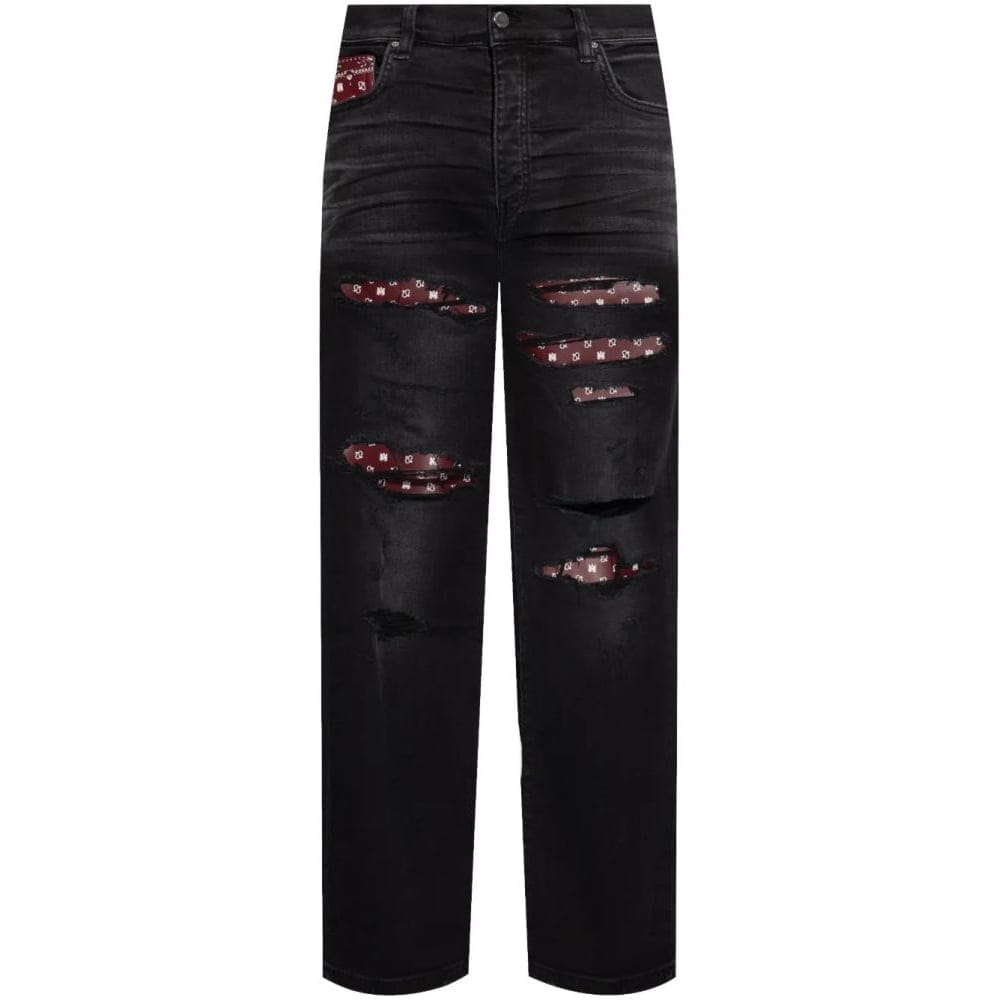 Amiri - Jeans 'Distressed Bandana-Detail' pour Hommes