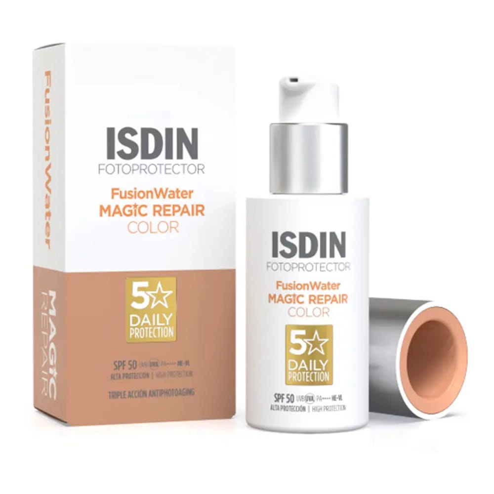 Isdin - Eau de fusion 'Foto Ultra Age Repair Color SPF50' - Tous types de peau, 50 ml