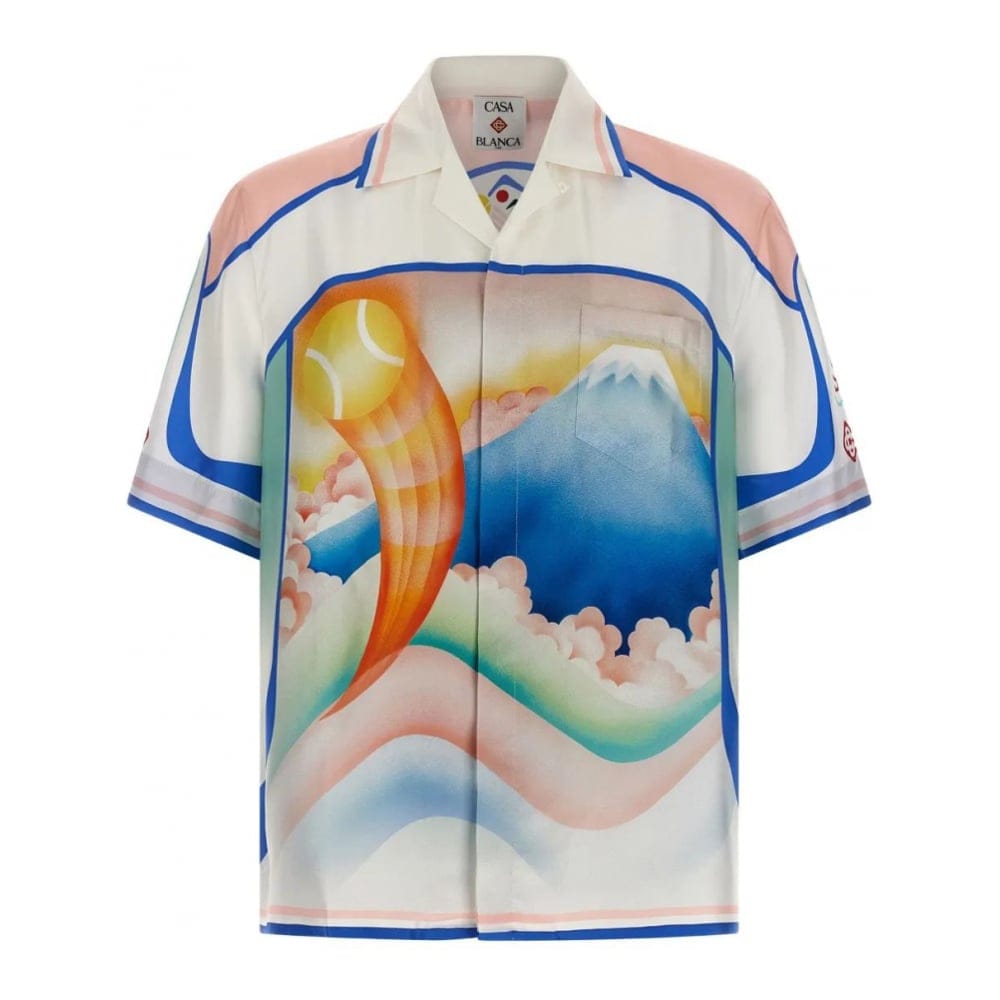 Casablanca - Chemise à manches courtes 'Fuji Dream Camp-Collar' pour Hommes