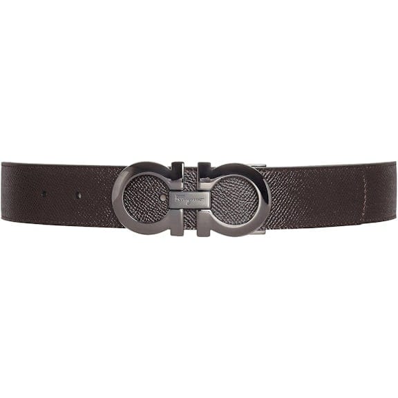Ferragamo - Ceinture 'Reversible And Adjustable Gancini' pour Hommes