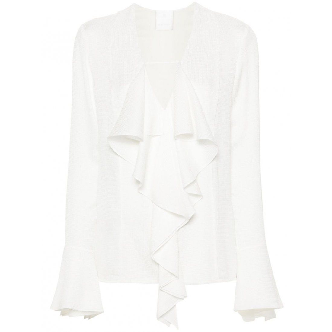 Givenchy - Blouse à manches longues '4G With Ruffles' pour Femmes