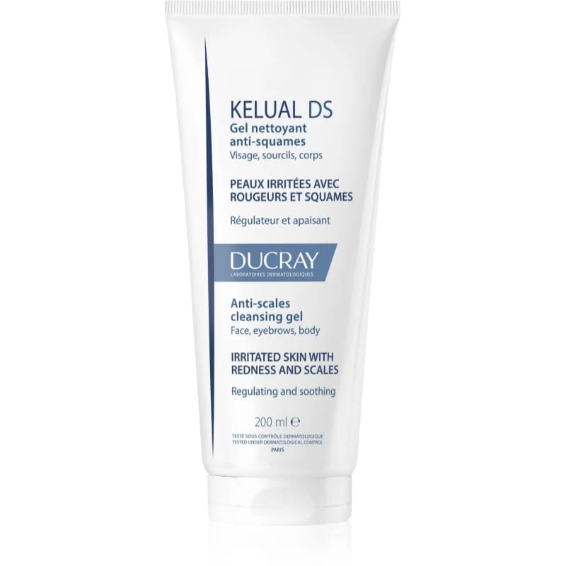 Ducray - Gel Nettoyant 'Kelual DS Anti-Scales' - Peau irritée, 200 ml