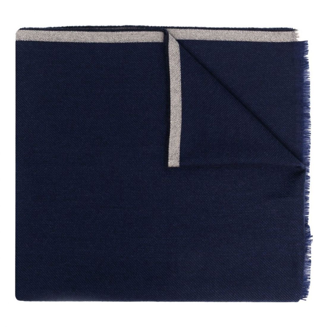 Brunello cucinelli - Écharpe en laine 'Frayed' pour Hommes
