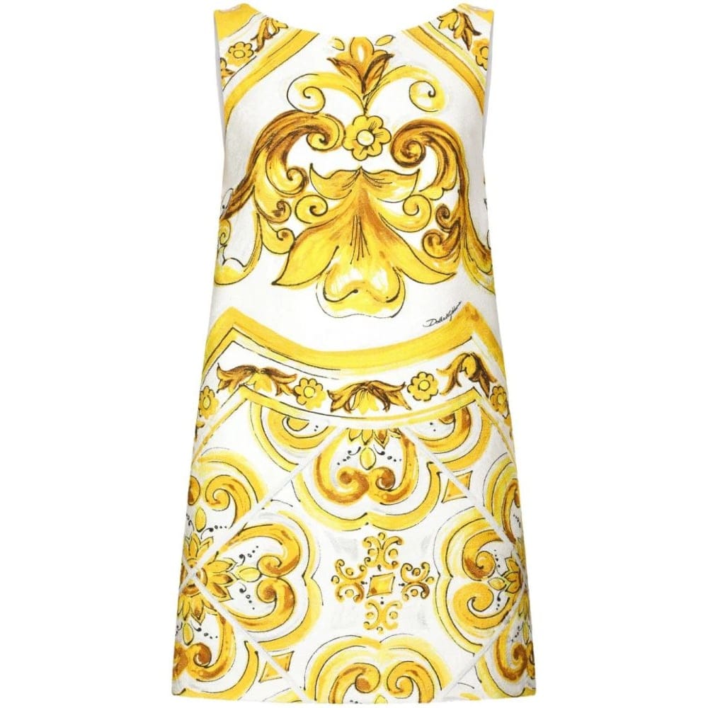Dolce&gabbana - Robe mini 'Majolica-Print' pour Femmes