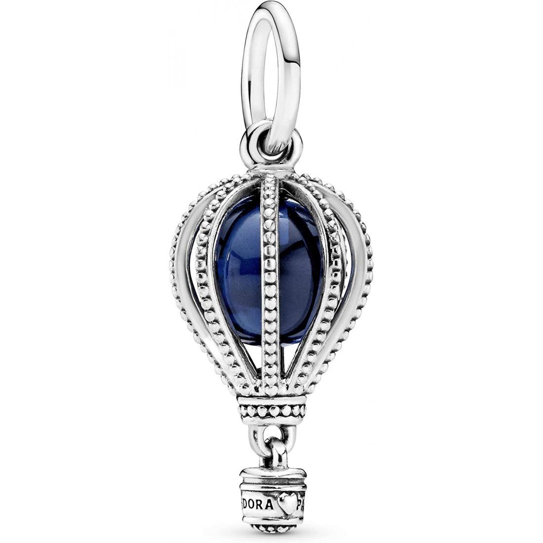 Pandora - Charm 'Air Balloon Silver Dangle With Encased Moonlight' pour Femmes