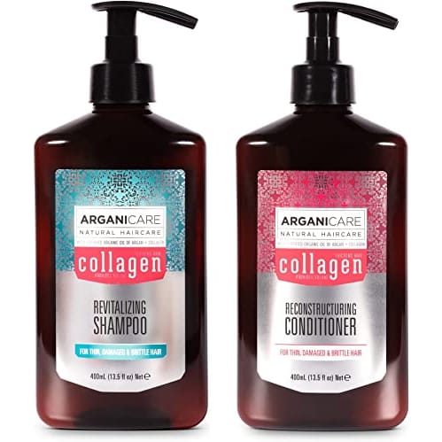 Arganicare - 'Duo Collagène Shampooing + Après-Shampooing' - 400 ml, 2 Pièces