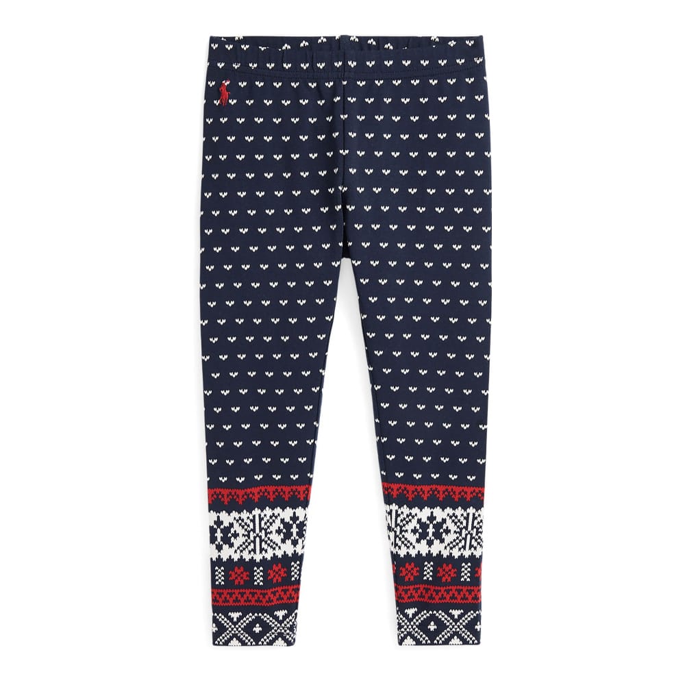 Ralph lauren kids - 'Fair Isle Stretch Jersey Leggings' pour Petites filles