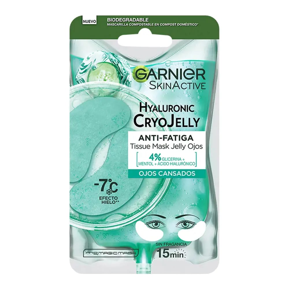 Garnier - Masque tissu pour les yeux 'Hyaluronic Cryojelly' - 5 g
