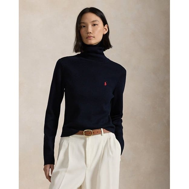 Polo ralph lauren - 'Cotton-Blend Turtleneck' pour Femmes
