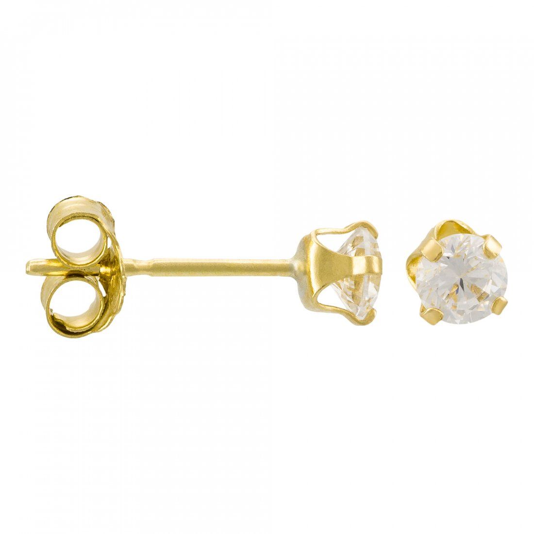 Or éclat - Boucles d'oreilles 'Puces' pour Femmes