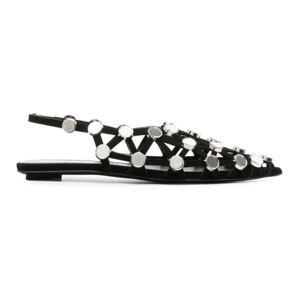 The attico - Ballerines 'Grid Rhinestone-Embellished' pour Femmes