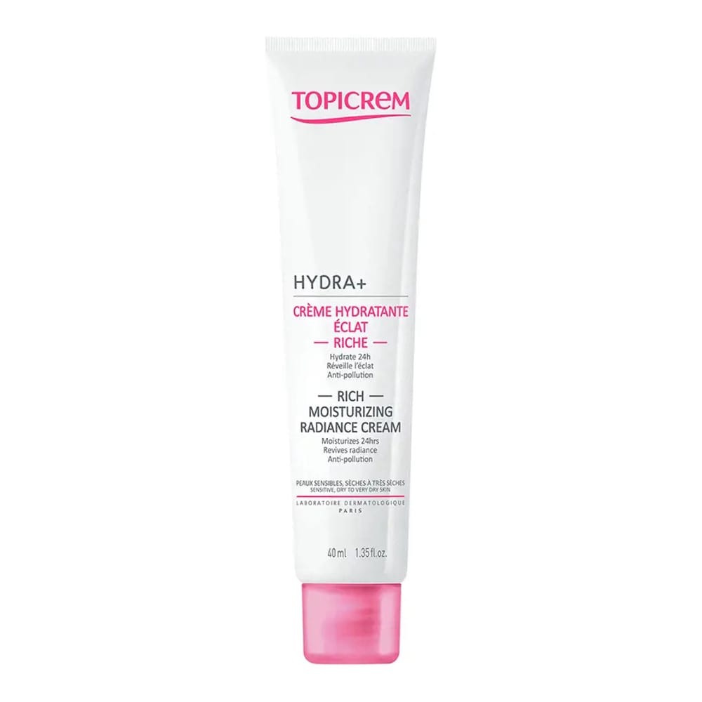 Topicrem - Crème hydratante pour le visage 'Hydra+ Rich Illuminating' - Peau sèche à très sèche, 40 ml