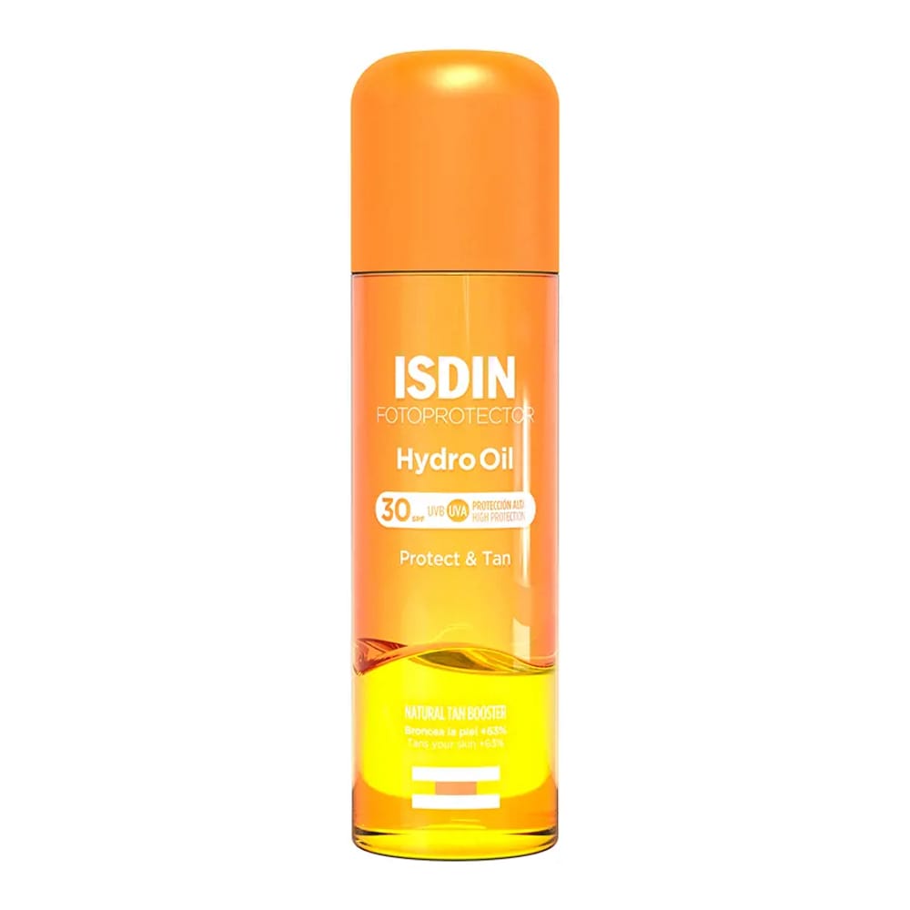 Isdin - Crème solaire pour le corps 'Fotoprotector Hydro Oil Protects & Tans SPF30' - Tous types de peau, 200 ml