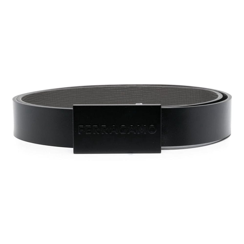 Ferragamo - Ceinture 'Logo Engraved Buckle' pour Hommes
