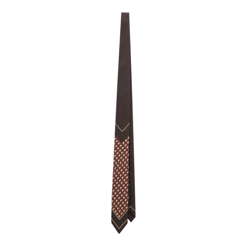 Dolce&gabbana - Cravate 'Micro-Design and Logo Twill Print' pour Hommes