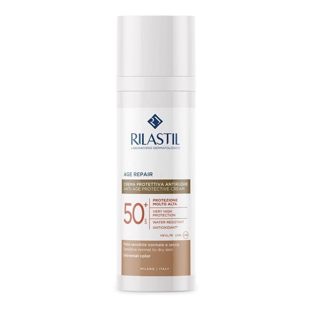 Rilastil - Crème Solaire Anti-Âge 'Sun System Age Repair Color Fotoprotector SPF50+' - Tous types de peau, 50 ml