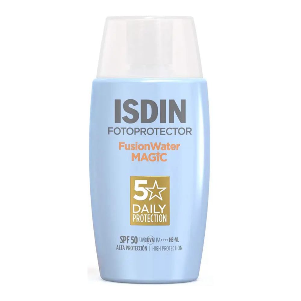 Isdin - Crème solaire pour le visage 'Fotoprotector Fusion Water Magic SPF50' - Peau grasse, 50 ml
