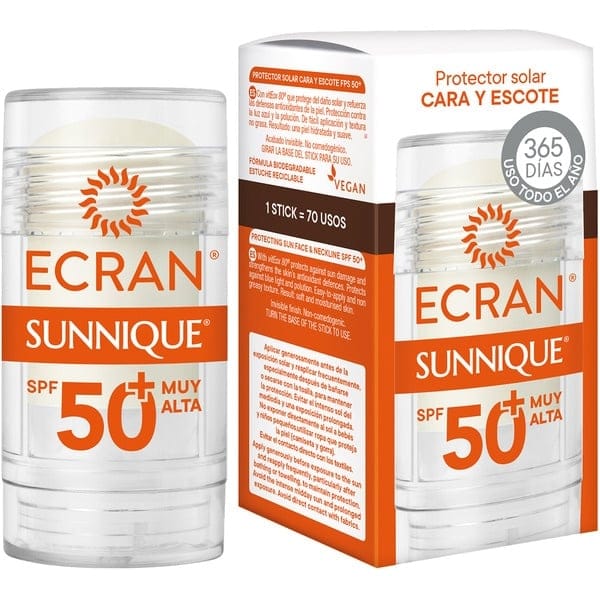 Ecran - Stick protection solaire 'Sunnique Face & Neckline SPF50+' - 30 ml