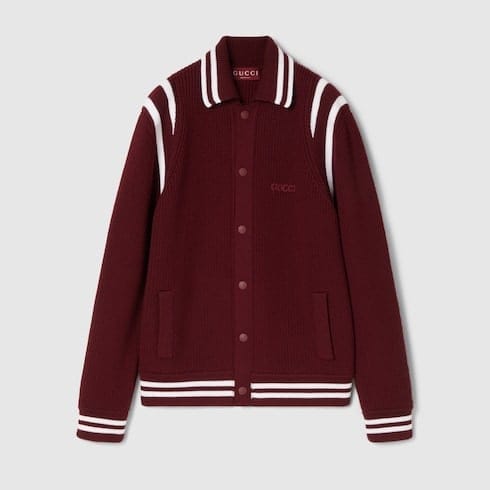Gucci - Cardigan 'Knit With Embroidery' pour Hommes