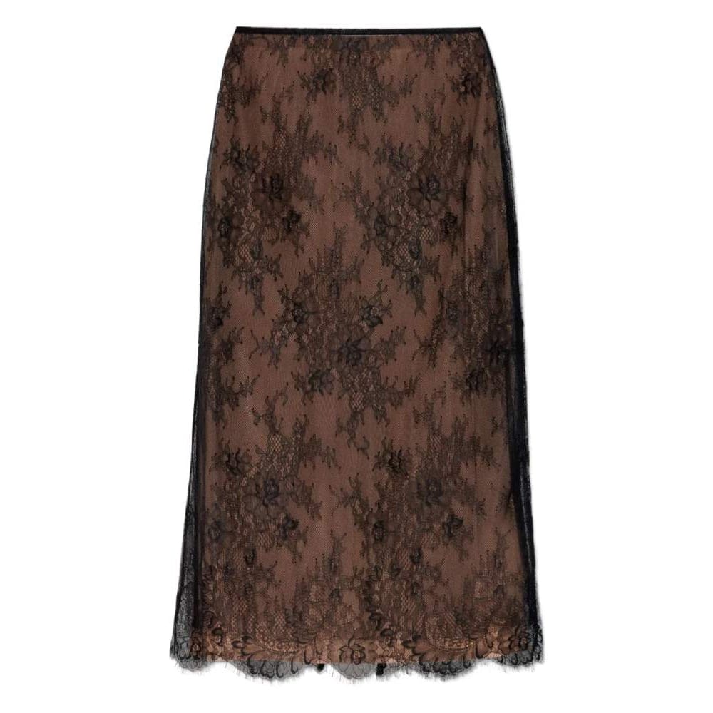 Self portrait - Jupe Midi 'Lace-Overlay' pour Femmes