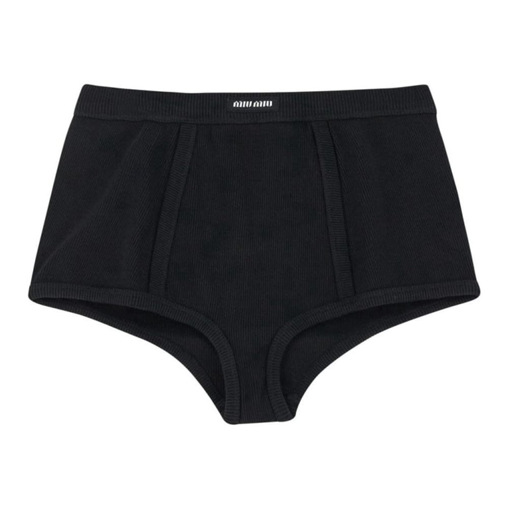 Miu miu - Boxer 'Ribbed' pour Femmes