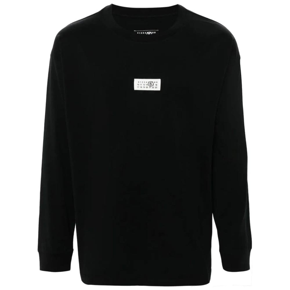 Mm6 maison margiela - T-Shirt manches longues 'Numbers-Tag' pour Hommes