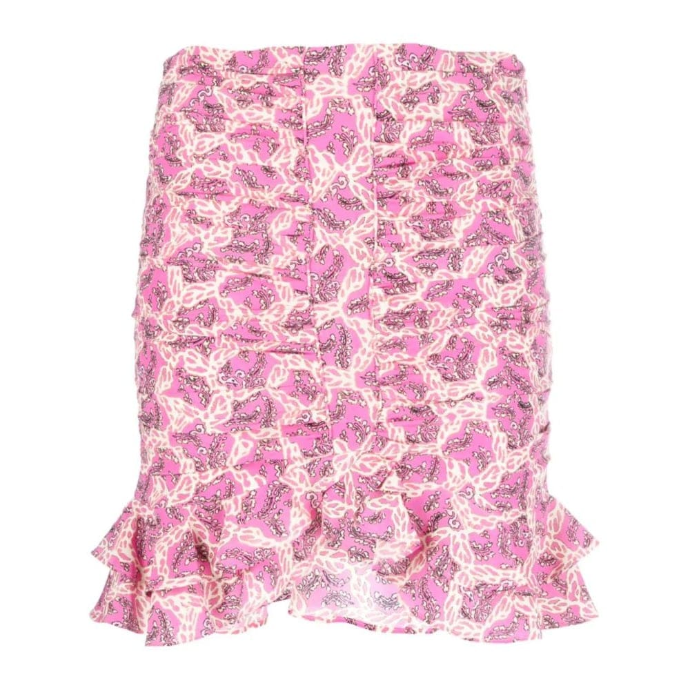 Isabel marant - Mini Jupe 'Milendi Abstract Ruched' pour Femmes