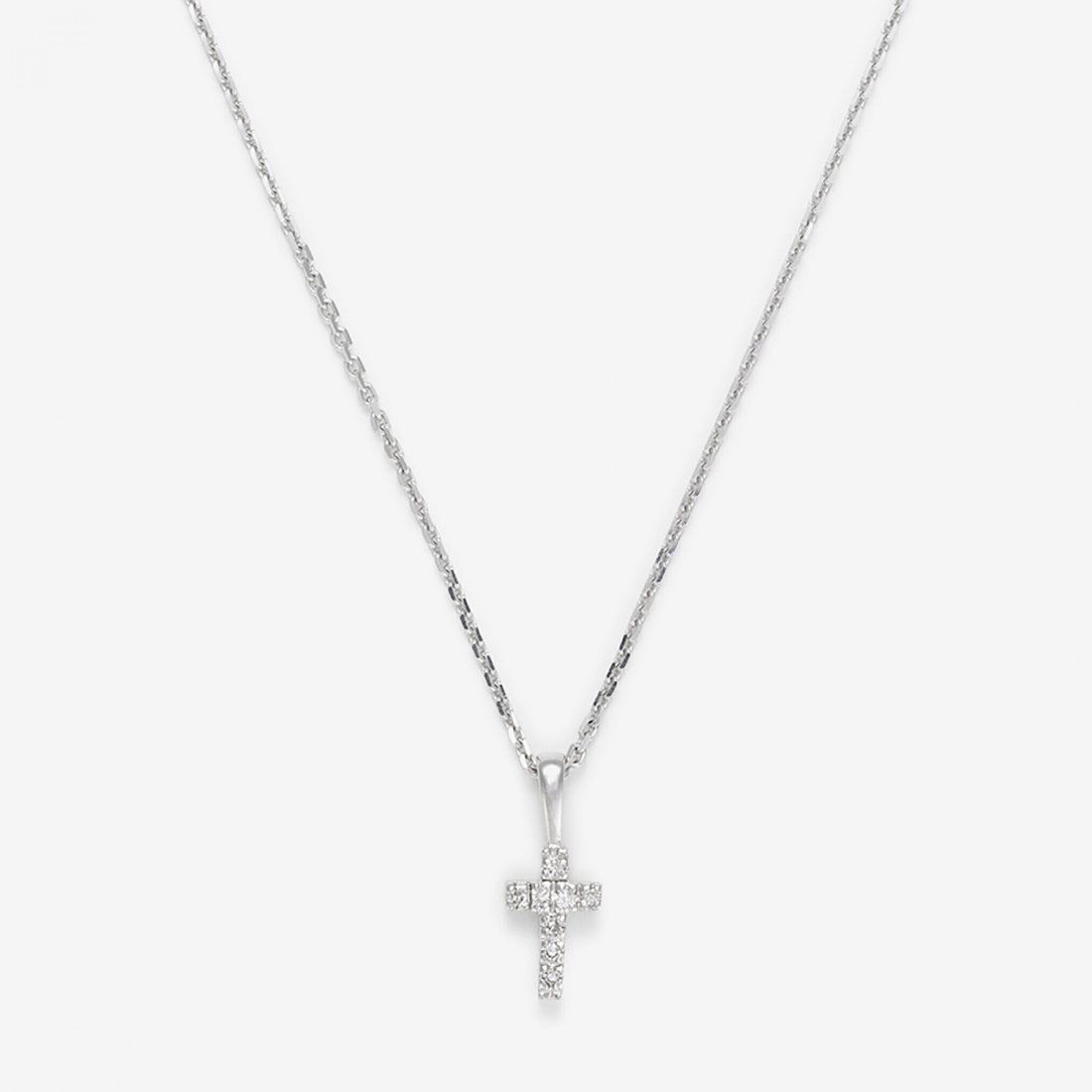 Diamanta - Pendentif sur chaine 'Mini Croix' pour Femmes