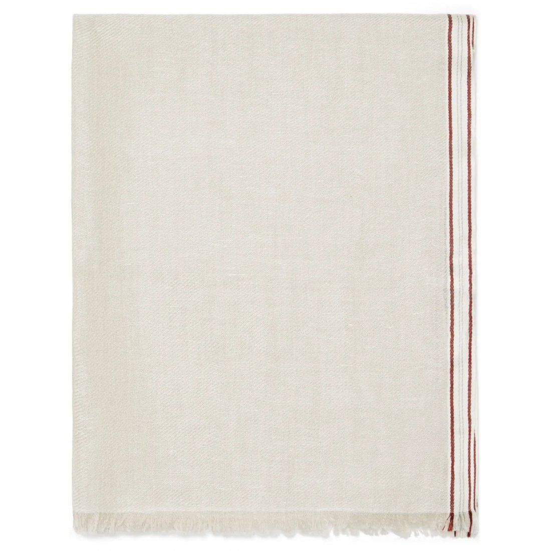 Brunello cucinelli - Écharpe en cachemire  'Stripe Border' pour Hommes